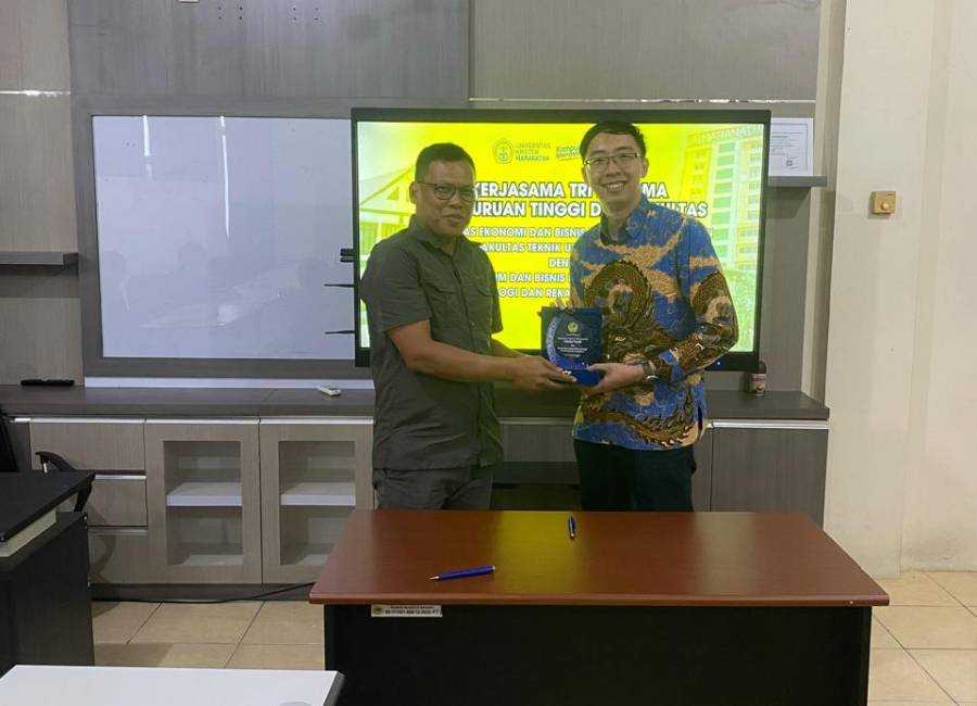 Kegiatan Perjanjian Kerja Sama Antara Fakultas Teknik Untag Samarinda dengan Fakultas Hukum dan Bisnis Digital UK Maranatha